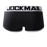 Hip Lifting U Convex Cotton Comfy Boxer Briefs with Cup Pads for Men