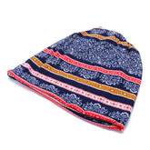 Women Flowers Printing Cotton Cap Casual Warm Bonnet Hat Double Use Collar Scarf