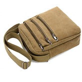 Men's Canvas Outdoor Crossbody Bag - Multi-Function Shoulder Bag