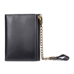 Men Genuine Leather Trifold RFID Blocking Antimagnetic Wallet Casual Short 6 Card Slot Card Holder Coin Purse