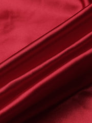 Women's Lace Satin V-Neck Sleeveless Nightgown Dress