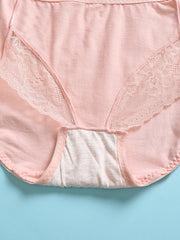 Plus Size Women's Multi-Color Cotton Mid Waist Breathable Comfy Panties
