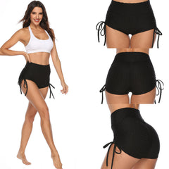 Women's High Waist Yoga Shorts Tummy Control Butt Lift High Elasticity Slim Sports Shorts Gym Workout Running Sports Activewear