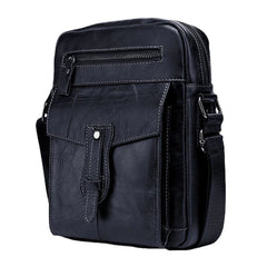 Men's Genuine Leather Retro Business Crossbody Shoulder Bag