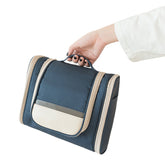 Women Polyester Portable Large-capacity Storage Bag Cosmetic Hangable Double-opening Wash For Business Travel