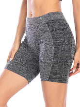 Women Solid Color Hip Lifting Yoga Running Seamless Shorts