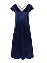Women's Lace Spliced Short Sleeve Casual Nightgown