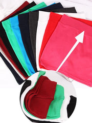 Women's Work Skirts Mini Cotton Sapphire Wine Red Grass Green Black Skirts Sexy Holiday One-Size