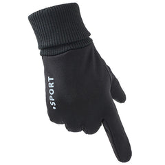 Unisex Waterproof Touchscreen Sport Gloves - Anti-slip, Warm Lining, Wrist Lengthening