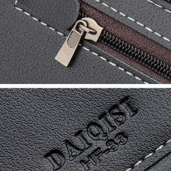 Men PU Soft Leather Long Bifold Thin Coin Purse Wallet Large Capacity Multi-card Slot Card Holder Money Clip