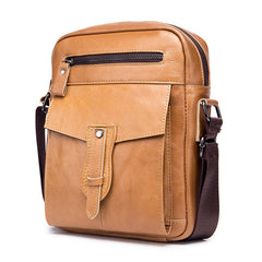 Men's Genuine Leather Crossbody Phone Bag - Stylish & Durable for Daily Use