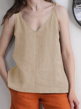 Solid Bowknot Shoulder Strap Cami For Women