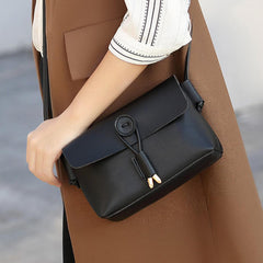 Women PU Leather Hasp Shoulder Bags Vintage Flap Crossbody Messenger