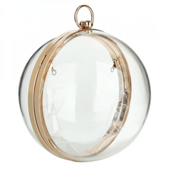 Acrylic Round Ball Shoulder Bag For Women Crossbody With Chain Transparent Clutch