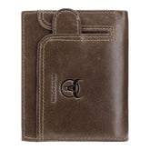Men Genuine Leather Multi-card Slot RFID Anti-theft Thin Card Holder Money Clip Wallet Driver's License