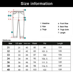Men's Classic Straight Fit Stretch Jeans – Midweight Denim Trousers for Work & Casual