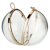 Acrylic Round Ball Shoulder Bag For Women Crossbody With Chain Transparent Clutch