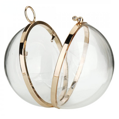 Acrylic Round Ball Shoulder Bag For Women Crossbody With Chain Transparent Clutch