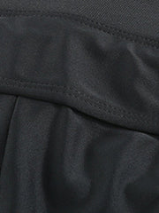 Women's High Waist Swim Shorts Cover Up - Elastic, Sporty, Vacation-Ready Beachwear