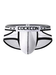 Mens Breathable Thin Mesh Transparent Hollow Out Mid Waist Briefs