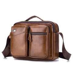 Men Genuine Leather Crossbody Bag