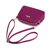 Women Nylon Waterproof Solid Casual Fashion Shoulder Bag Shell Clutch Crossbody