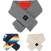 USB Heated Unisex Scarf - Electric Neck Warmer for Winter Camping & Travel