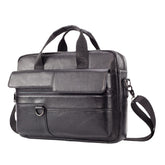 Men's Large Capacity Genuine Leather Business Messenger Bag