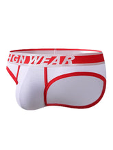 Mens Contrast Colors Underwear U Convex Pouch Breathable Briefs