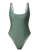 Women's Swimwear One Piece Monokini Bathing Suits Normal Swimsuit Tummy Control Slim Solid Color White Black Gray Pink Light Green Strap Bathing Suits Sports Casual Holiday / New / Padded Bras