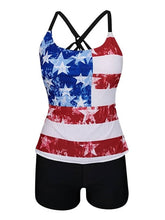 Women's Swimwear Tankini 2 Piece Normal Swimsuit Slim Pure Color Ocean Blue Camisole Bodysuit Strap Bathing Suits New Vacation Fashion