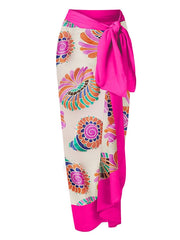 Women's Tankini Monokini Bathing Suit 2-Piece Ruffle Floral Print Padded Strap Pink Blue Retro