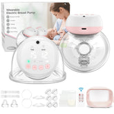 2 Pcs Electric Wearable Breast Pump, USB Rechargeable, Silent & Comfortable Milk Extractor for Easy Breastfeeding