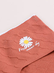 Women's Daisy Print Mid-Waist Comfy Breathable Panty