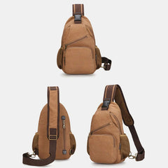 Men's Vintage Casual Chest Bag for Outdoor Travel