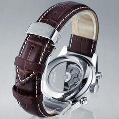 Masculino Multi-Functional Luminous Double Calendar Waterproof Men Stainless Steel Strap Mechanical Watch