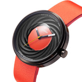 Unisex Fashion Creative Watches Genuine Leather Strap Quartz Wrist Watch