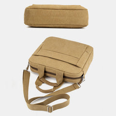 Men's Canvas Crossbody Shoulder Bag for Business