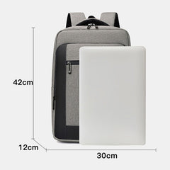 Men Multi-pocket USB Charging Breathable Waterproof Backpack Casual Business 15.6 Inch Laptop Bag Shoulder