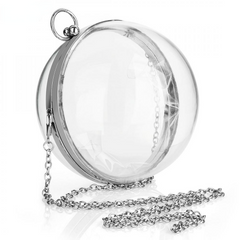 Acrylic Round Ball Shoulder Bag For Women Crossbody With Chain Transparent Clutch