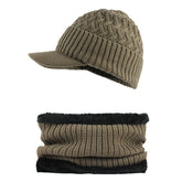 Unisex Winter Outdoor Sports Thicken Woolen Weaving Knitted Beanie Hats