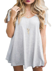 Women's Casual V-Neck Backless Sweater Dress - Solid Color Mini for Summer Lounge