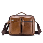 Vintage Genuine Leather Men's Messenger Bag Briefcase Shoulder Satchel