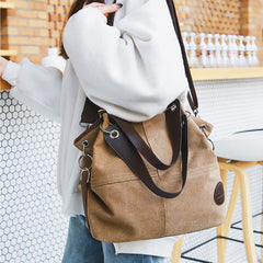 Women Casual Canvas Plaid Multi-Carry Handbag Shoulder Bag Crossbody Bag