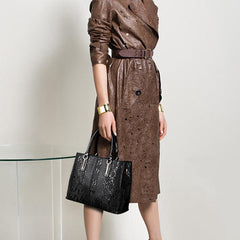 Women Faux Patent Leather Elegant Handbag Shoulder Bag Crossbody