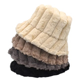 Unsiex Cotton Warm Soft Outdoor Casual All-match Solid Color Bucket Hat