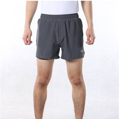 2-in-1 Men's Running Shorts with Waist Rope Quick Dry Zipper Pocket Sports Fitness Gym Shorts