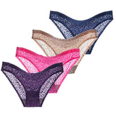 Women's Seamless Low Waist Thongs - Sexy Elastic Panties