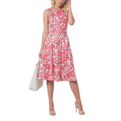 Casual Sleeveless Pink Color Light Retro Party Vestidos Sundress