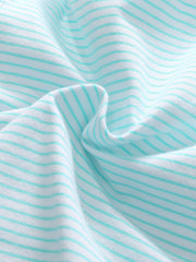 Women's Striped Antibacterial Cotton Mid Waist Panties